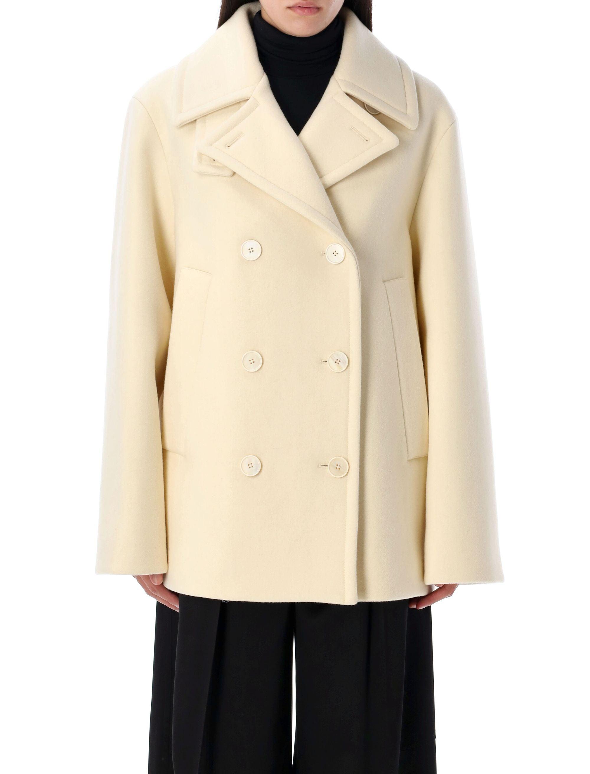 【関税＆送料込み】Jil Sander Double-Breasted Coat In UNIQLO +J Jil Sander Double Face Double Breasted Coat Women