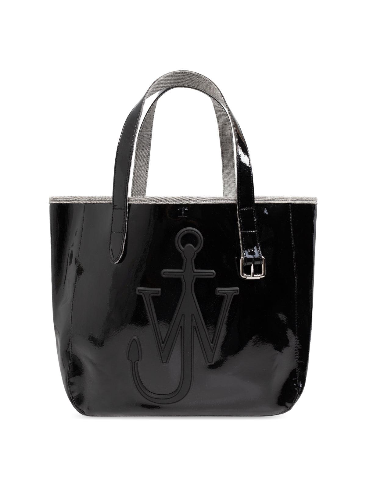 J W ANDERSON Belt Anchor Logo Mini Tote Bagトートバッグ jw-anderson-Black-Belt-Anchor-