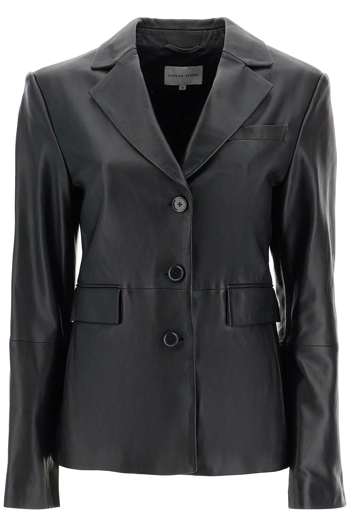 【関税込み】Loulou de Saison ブラック Aldo レザージャケット Loulou de Saison Aldo Leather Blazer in Black | Lyst