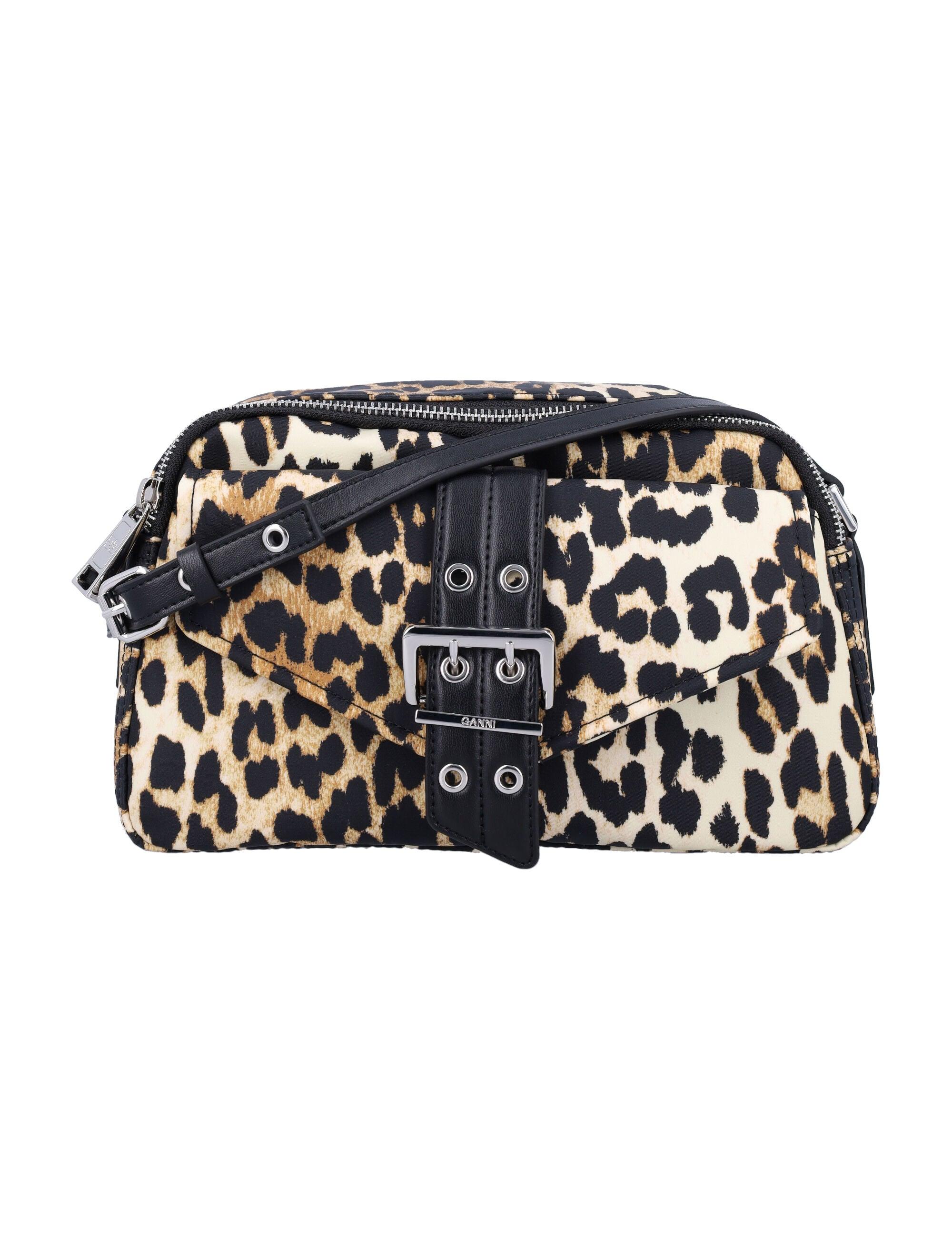 【関税込み】Bucky Camera Bag Crossbody - Ganni - Nylon - Bla Black Black Bucky Camera Bag | GANNI US