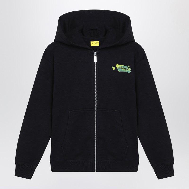 Off-White c/o Virgil Abloh Arrow Acrylic Zip Sweatshirt in Blue