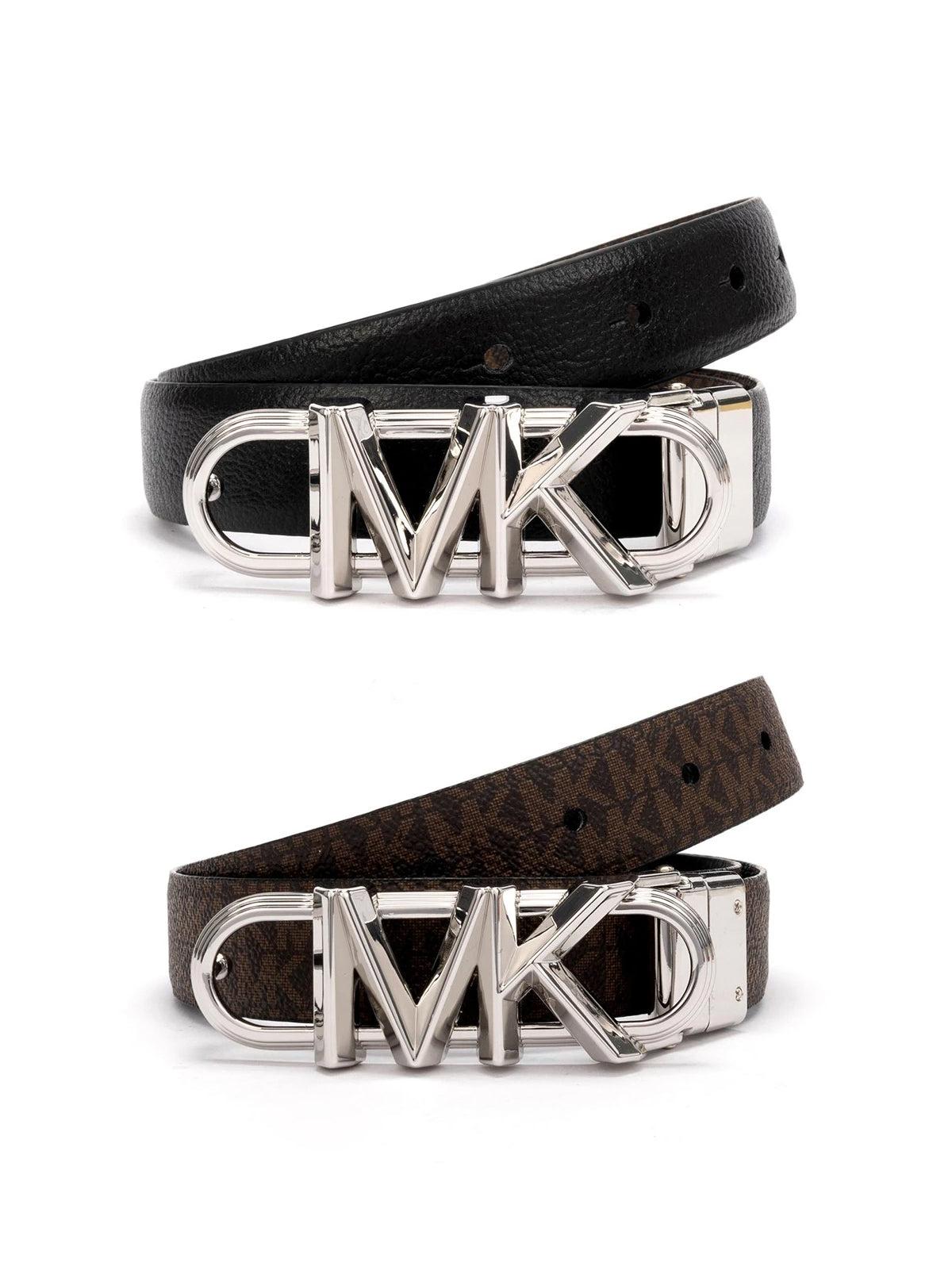 Michael Kors Reversible Monogram Belt in Black | Lyst