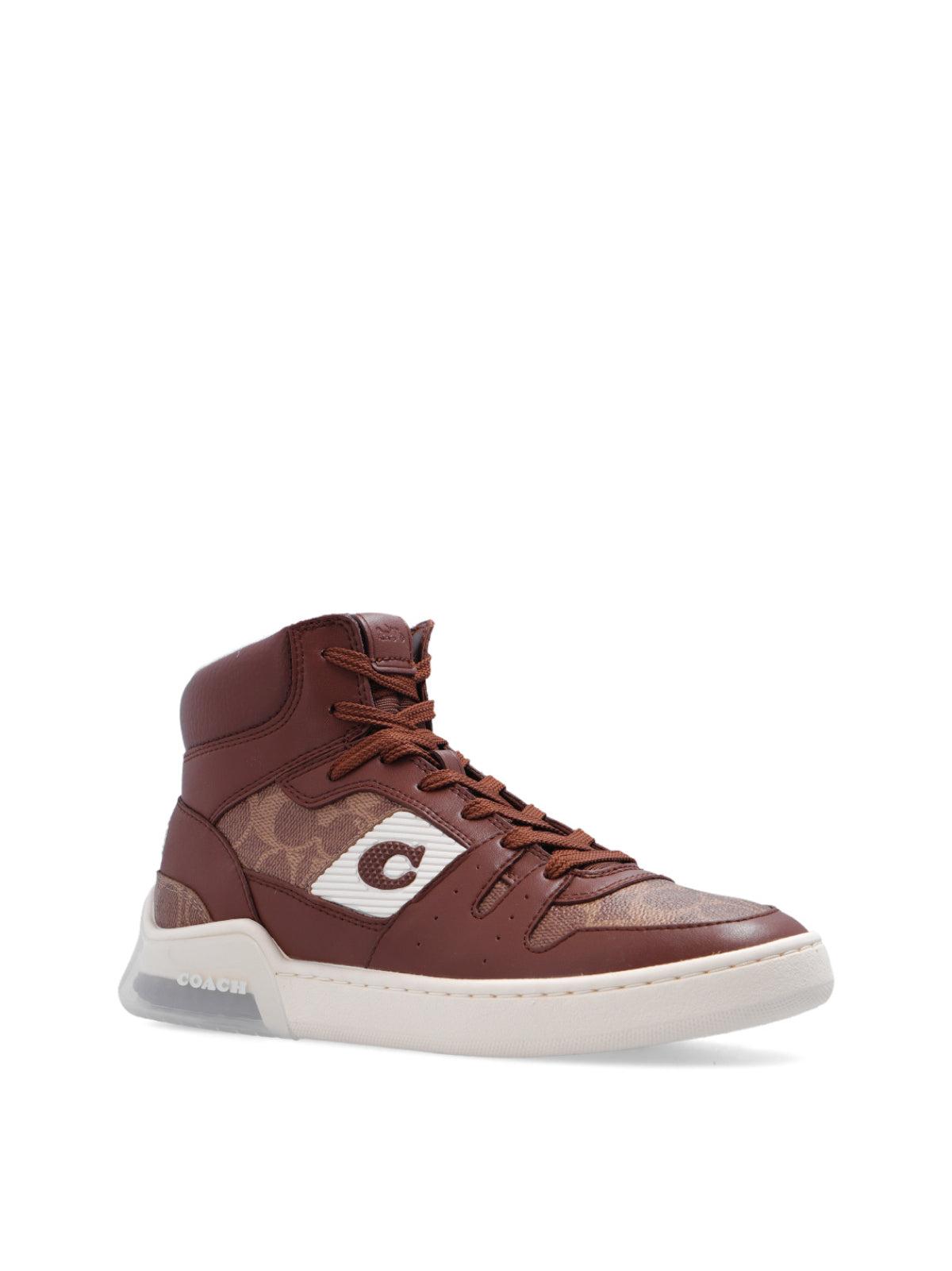COACH Citysole Signature High-Top Sneakers in Brown for Men 