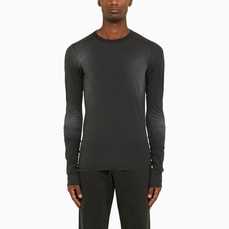Tシャツ・カットソー ENTIRE STUDIOS WASHED-OUT BLACK CREW-NECK T-SHIRT micro tee washed black – entire studios