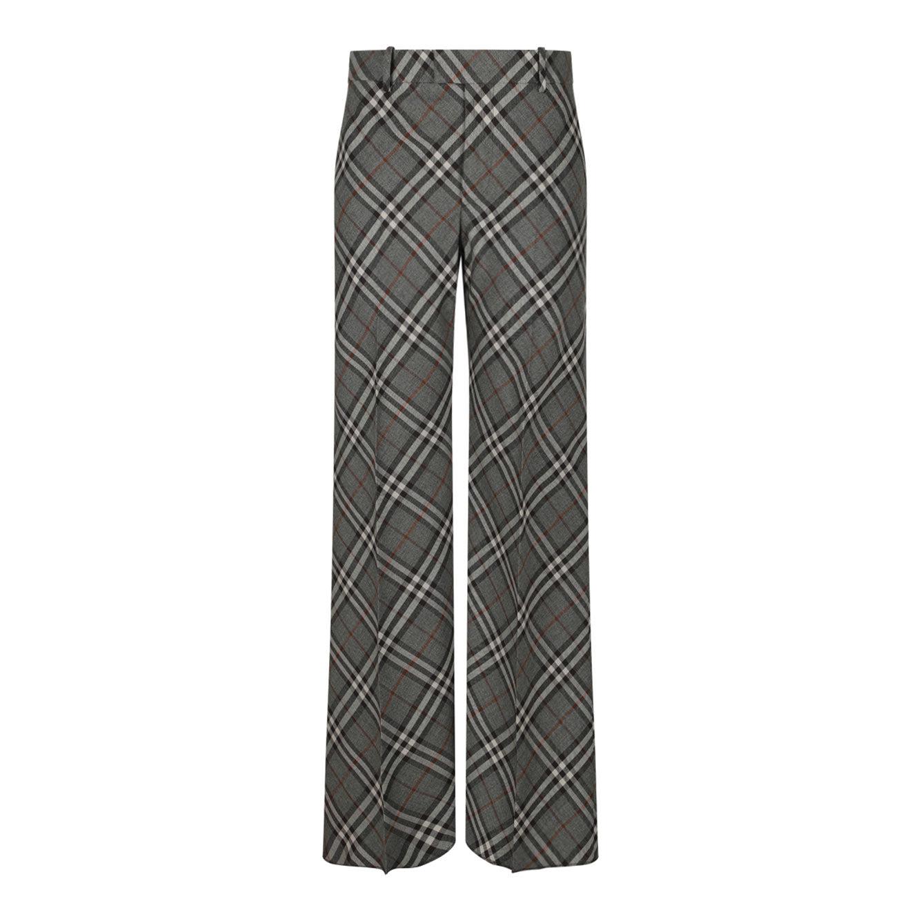 パンツ burberrys wide slacks gray Burberry Wide-leg and palazzo pants for Women | Online Sale