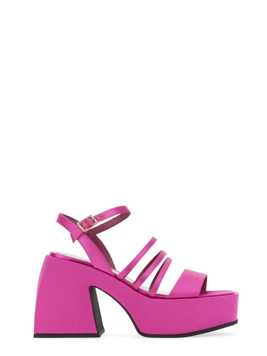 サンダル・ミュール NODALETO NODALETO Sandals (NO1128124 SHOCKING PINK SATIN) NODALETO - Official Website