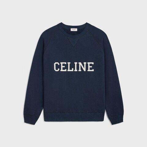 スウェット・トレーナー Celine Celine College Sweatshirt Celine College Sweatshirt in Blue for Men | Lyst