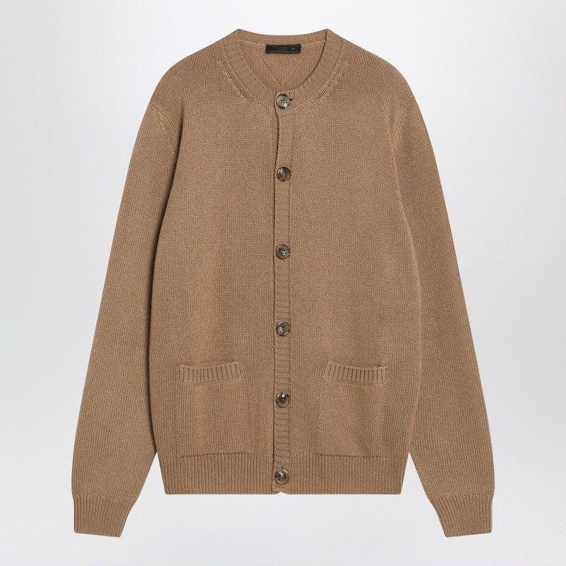 カーディガン PRADA CAMEL-COLOURED CARDIGAN IN CASHMERE Camel Brown Cashmere cardigan | PRADA
