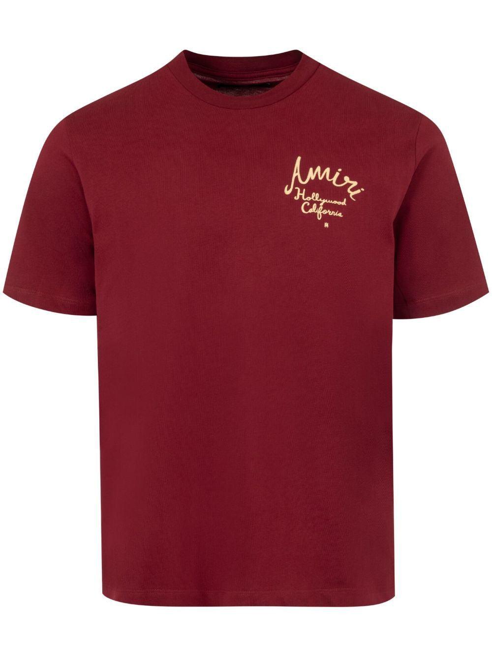 Amiri Hollywood Graphic T-Shirt For in Red for Men | Lyst