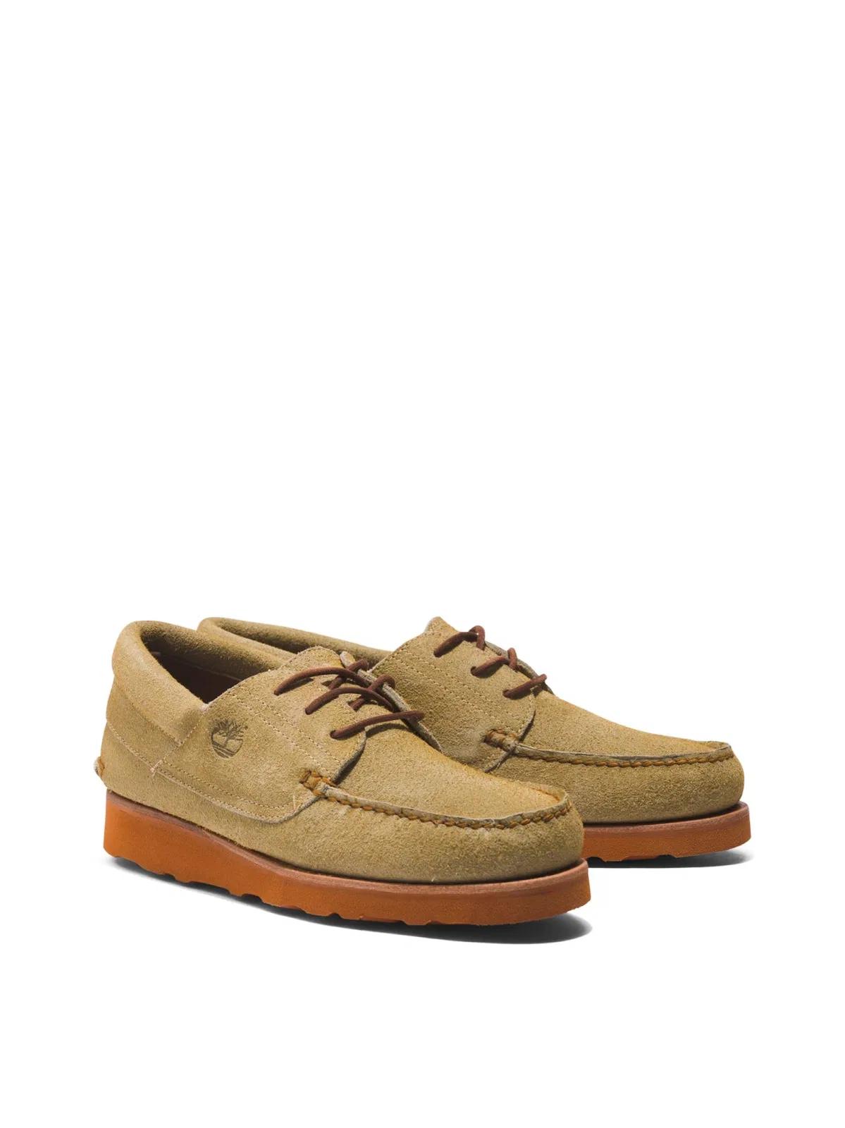 靴 timberland 3EYE WEDGE VIBRAM Oxford Timberland 3 Eye Wedge Vibram Lace-Up Boat Shoes in Brown for Men
