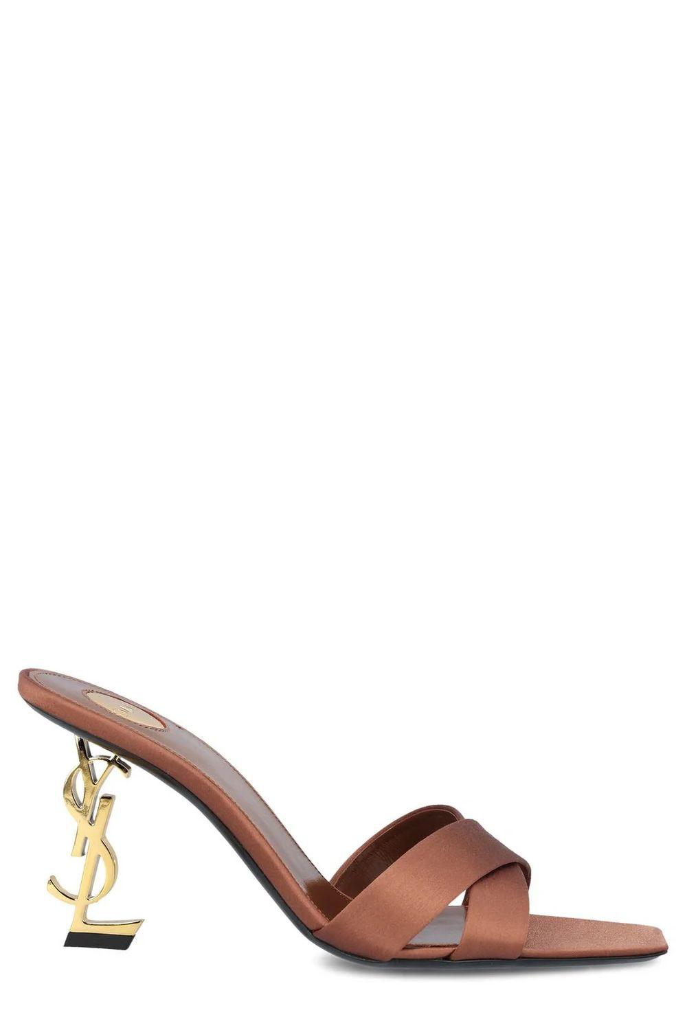【Saint Laurent】OPYUM 85 SAN RASO R/LIGHT BRO◆8189319QAB1 Saint Laurent Opyum 85 San Raso R/Light Bro Sandal in Brown