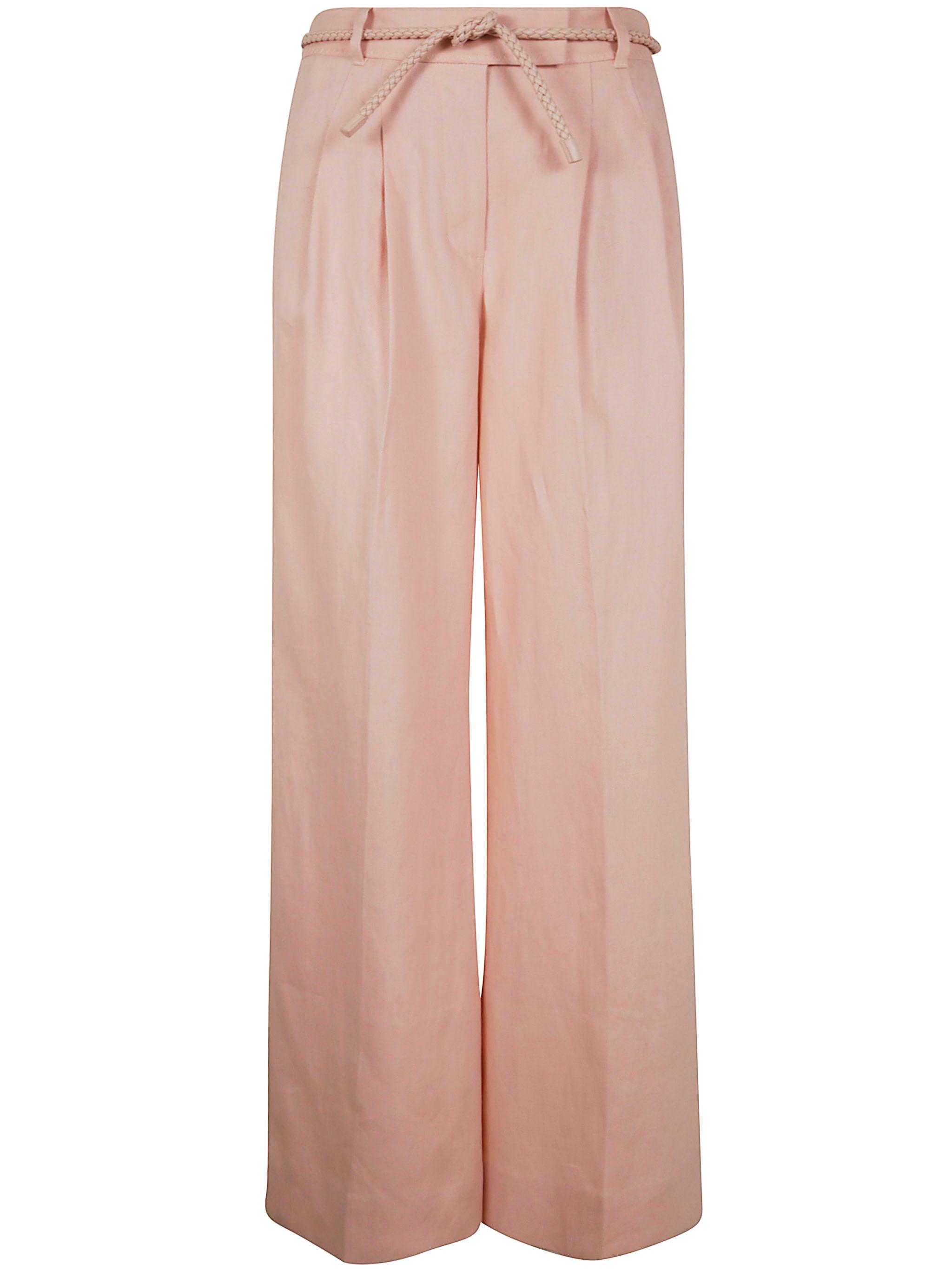 Zimmermann Illuminate Linen Wide Leg Pant in Pink | Lyst