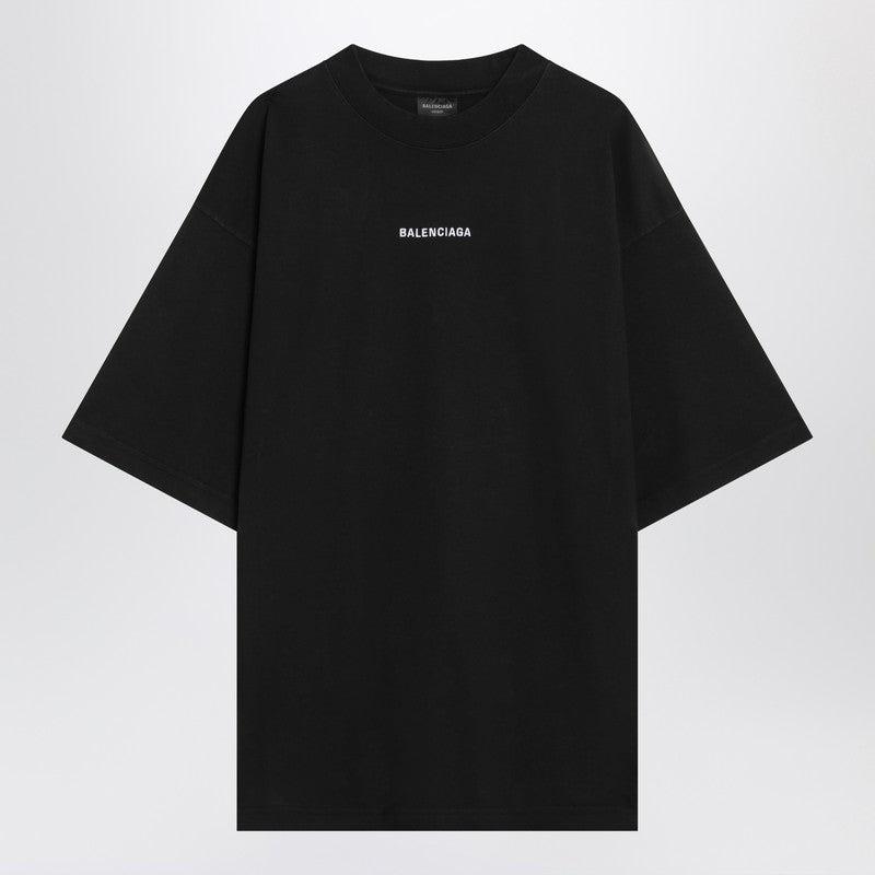 Balenciaga New Back Medium Fit T-Shirt in Black for Men | Lyst
