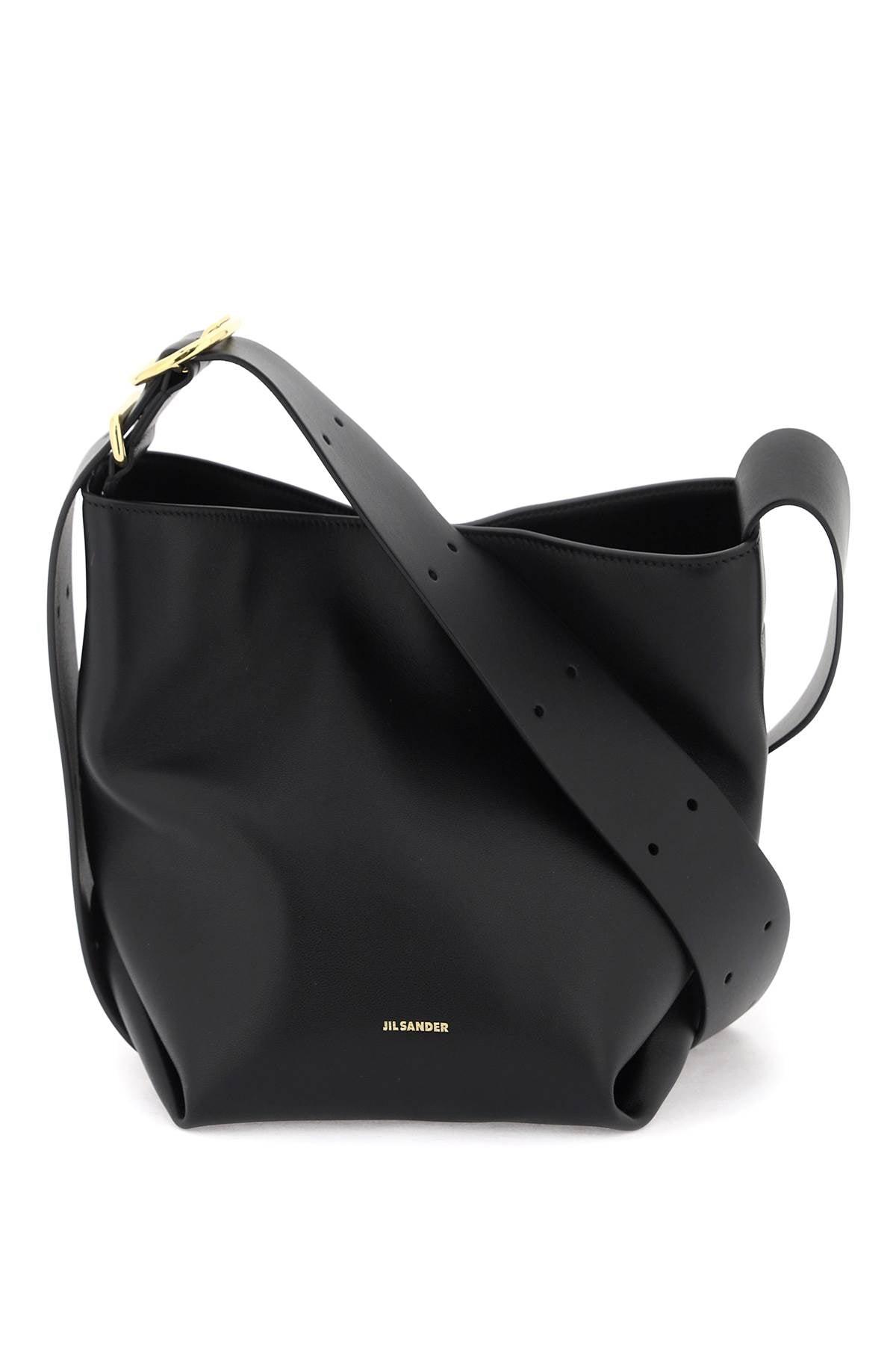 Jil Sander レザーハンドバッグ | ブラック | FARFETCH JP