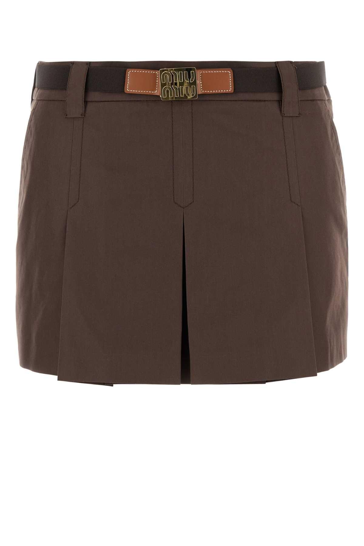 Brown Miu Miu Skirts for Women | Lyst