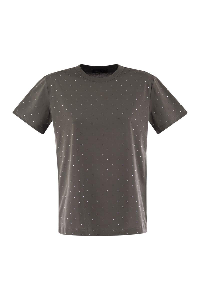 Tシャツ・カットソー FABIANA FILIPPI Jersey T-shirt with all over embroidery Fabiana Filippi Jersey T-shirt With All-over Embroidery In
