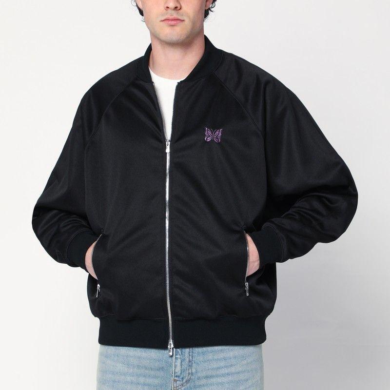 【別注】NEEDLES/Sweat Zip Track Hoodie NEEDLES Black Zip Hoodie Needles