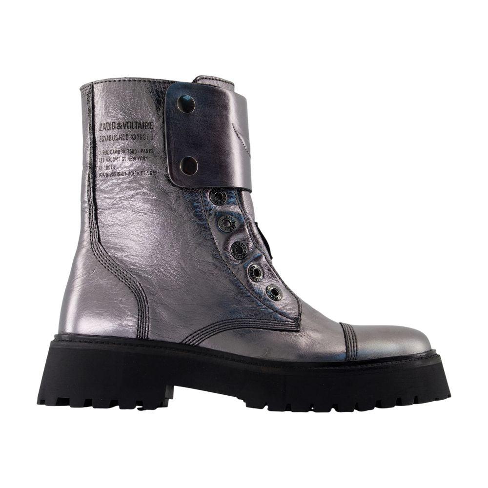 【関税込み】Joe Fast Ankle Boots - Zadig & Voltaire - Leathe Zadig & Voltaire Joe Boots | REVERSIBLE