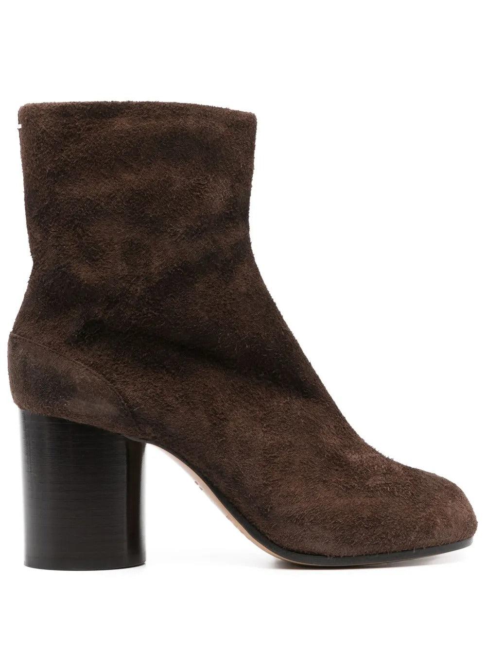 【関税&送料込み】Maison Margiela Tabi 80 Suede Ankle Boot Maison Margiela Tabi 80 Suede Ankle Boots Shoes in Brown | Lyst
