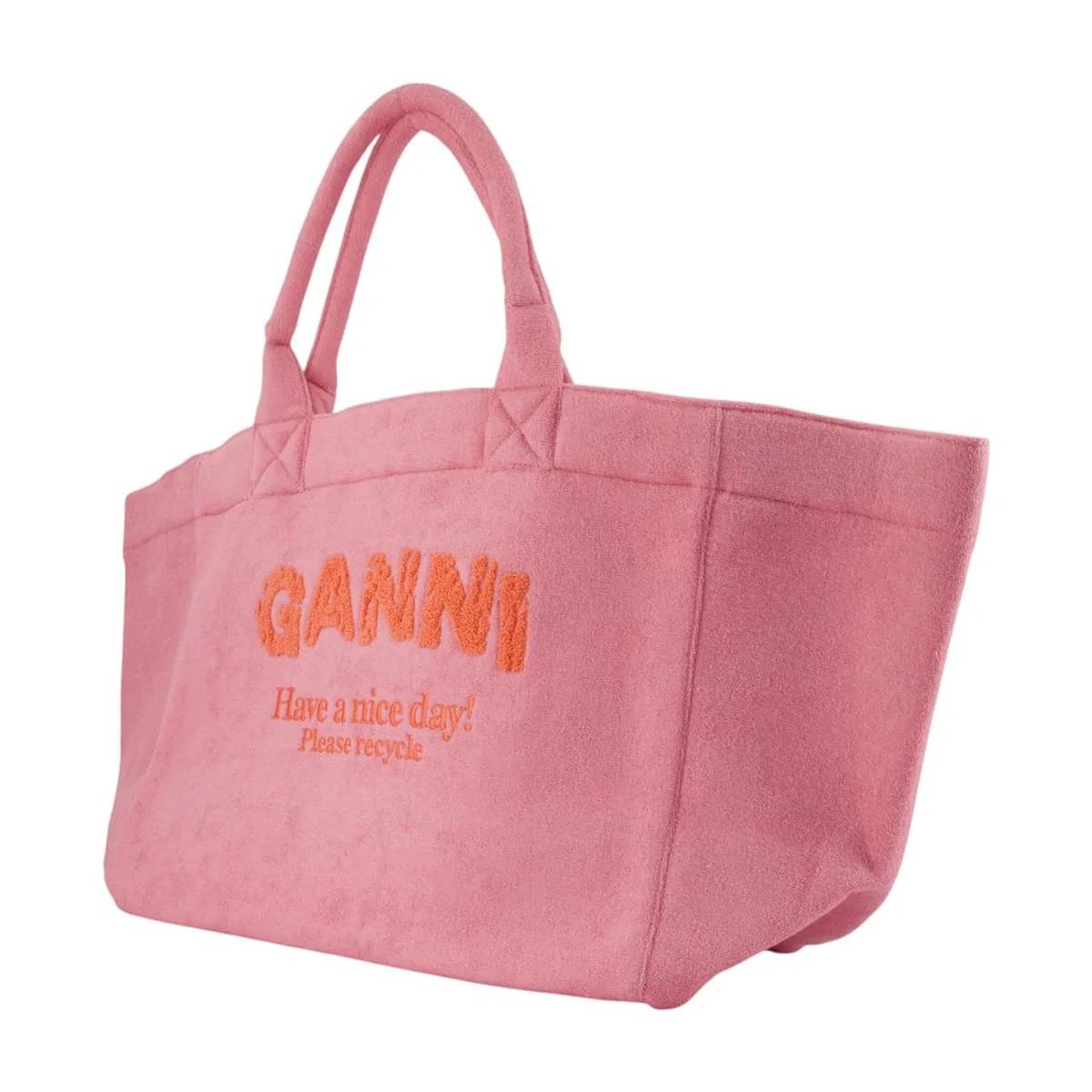 Pink Ganni Tote bags for Women | Lyst