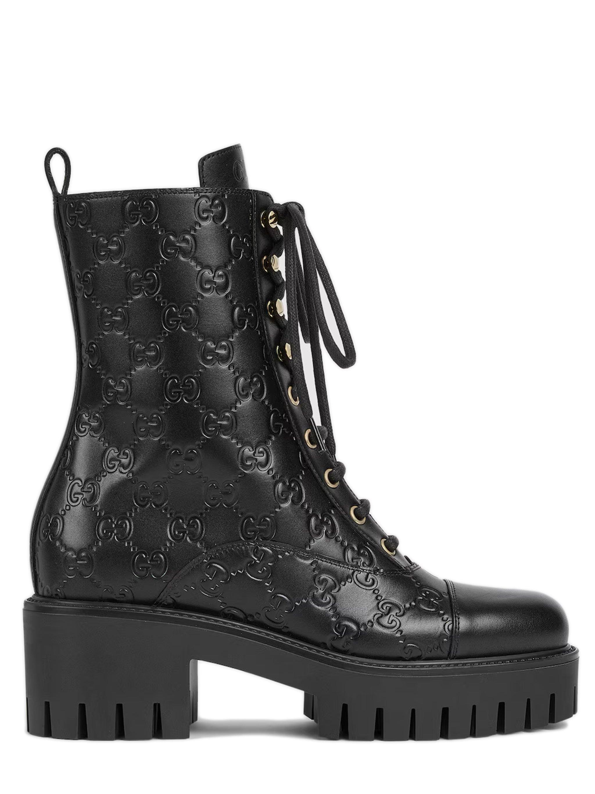 【グッチ】Leather Ankle Boot ショートブーツ Women's Horsebit boot in black leather | GUCCI® US