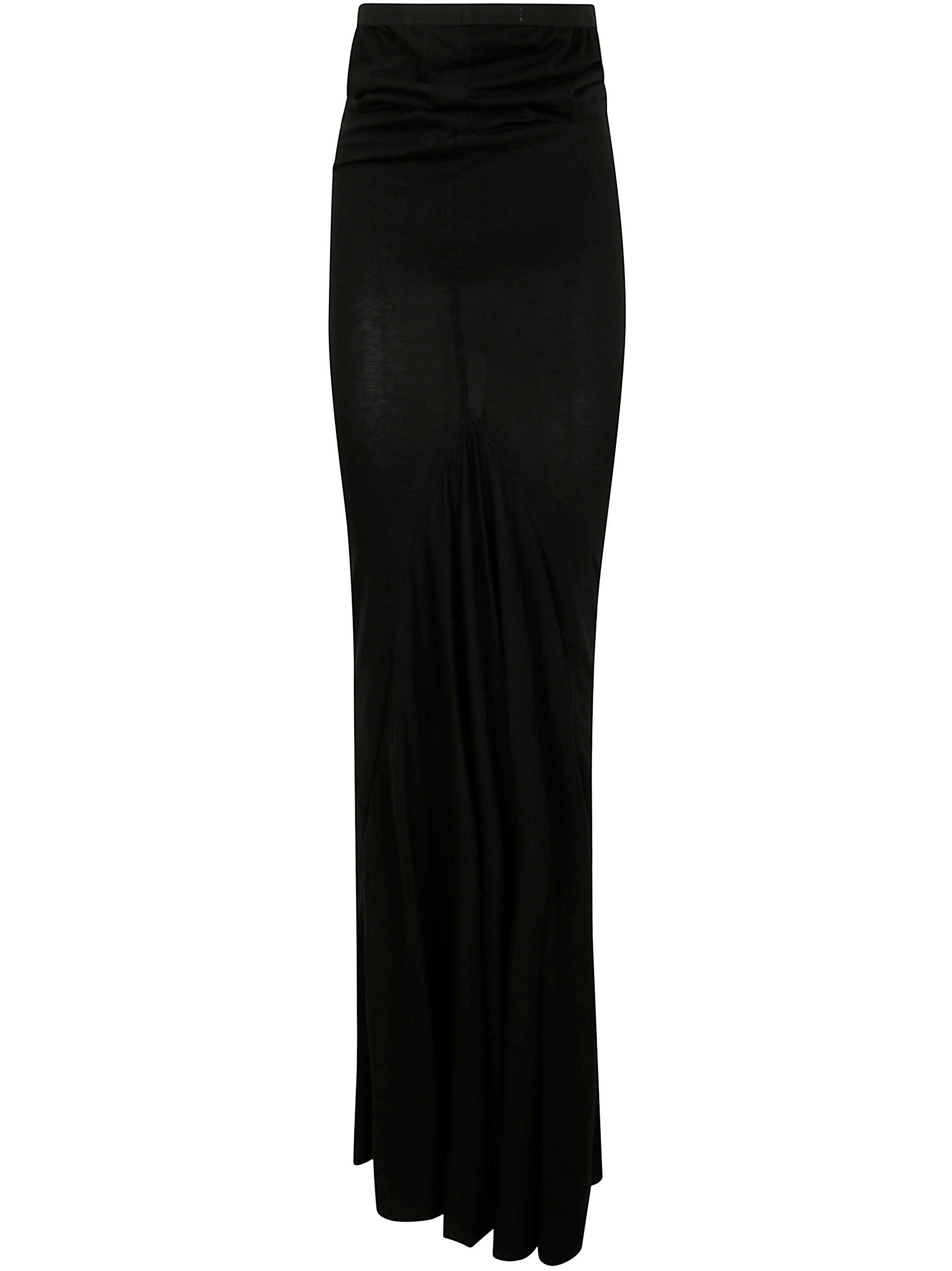 スカート RICK OWENS 'Jersey Lido' skirt Black Rick Owens Jersey Lido Skirt in Black | FWRD