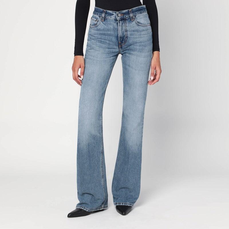 デニム・ジーパン HAIKURE FLORA FLARED JEANS IN DENIM HAIKURE Flora printed mid-rise flared jeans | NET-A-PORTER