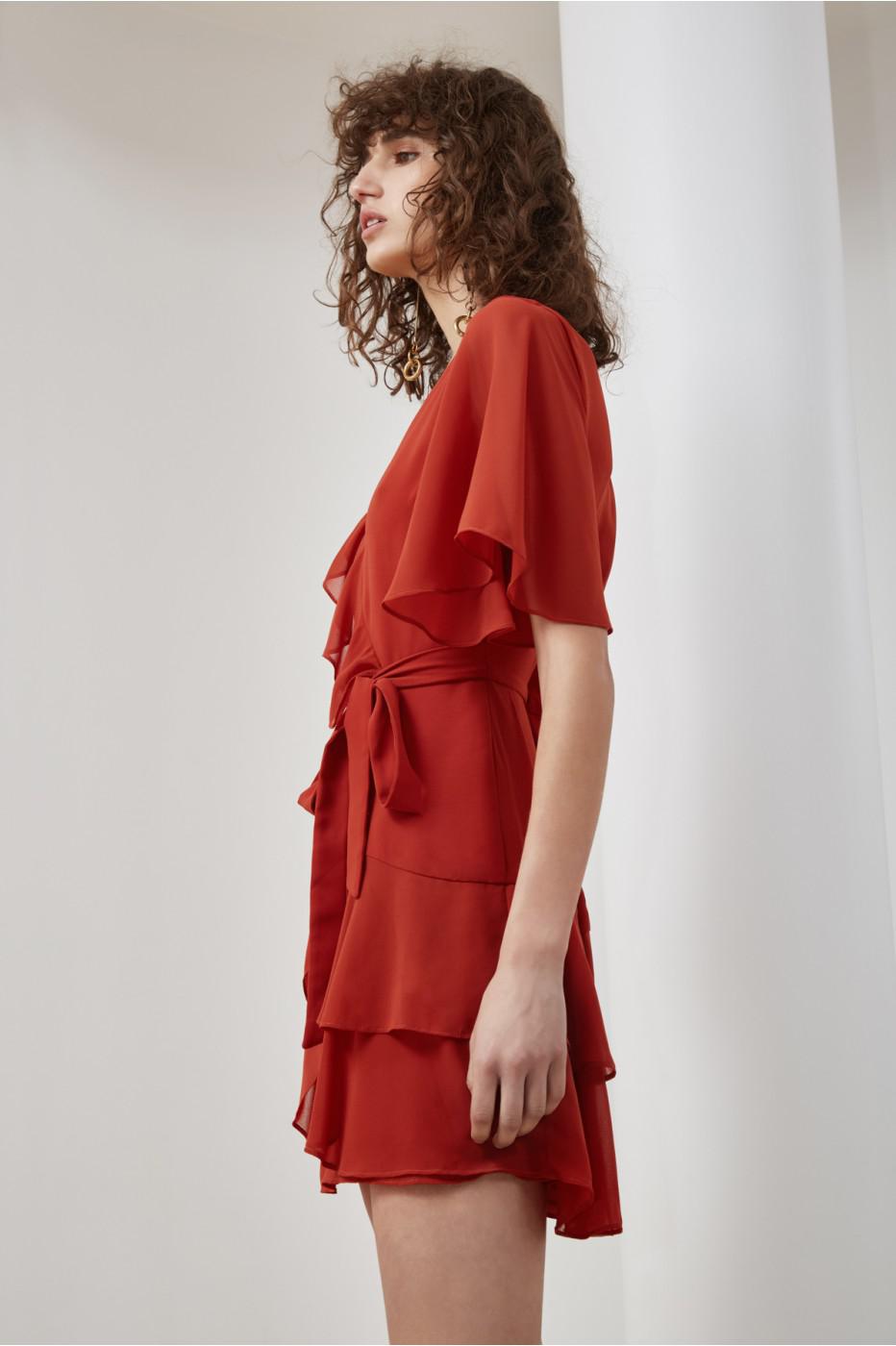 Lyst C/Meo Collective Allude Mini Dress in Red