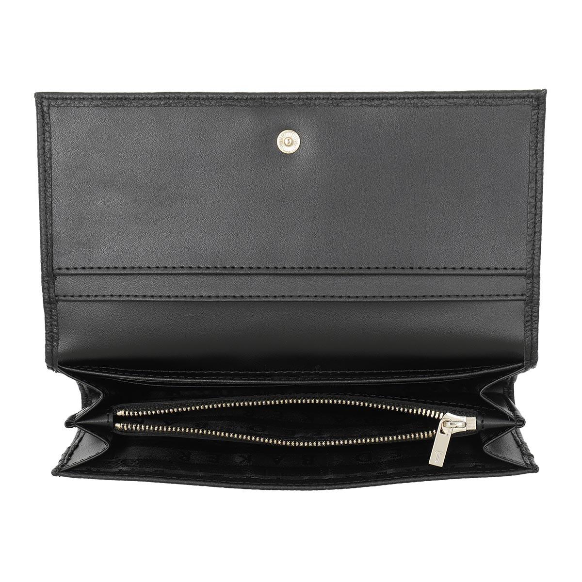 Ted Baker Statement Letters Leather Matinee Purse in Black - Lyst