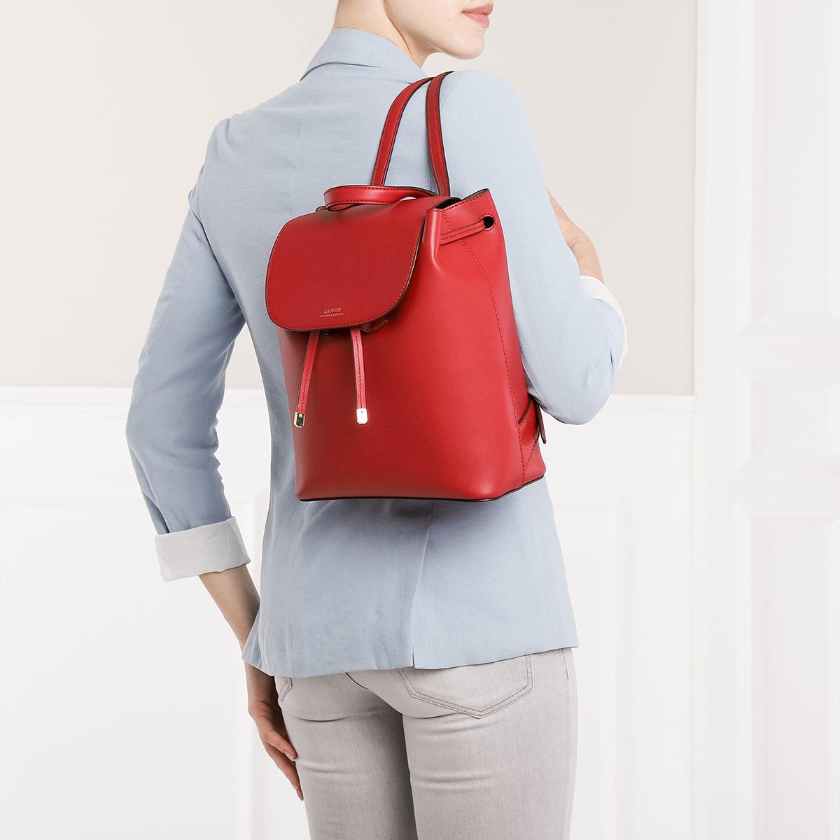 dryden flap leather backpack