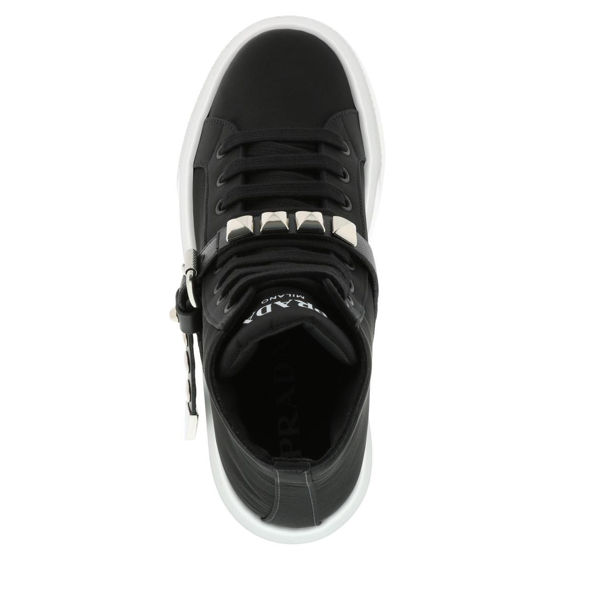 prada studded strap sneakers