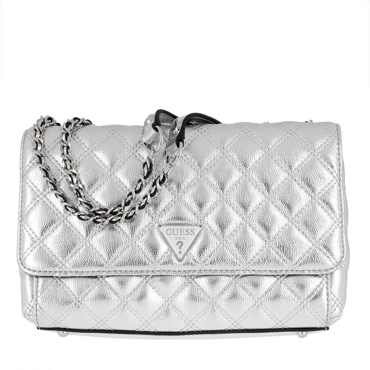 guess bag silver