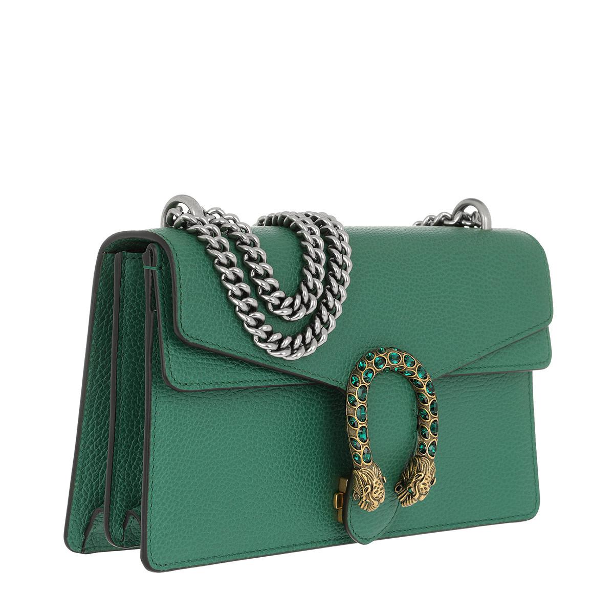 Gucci Dionysus Shoulder Bag Leather Green - Lyst