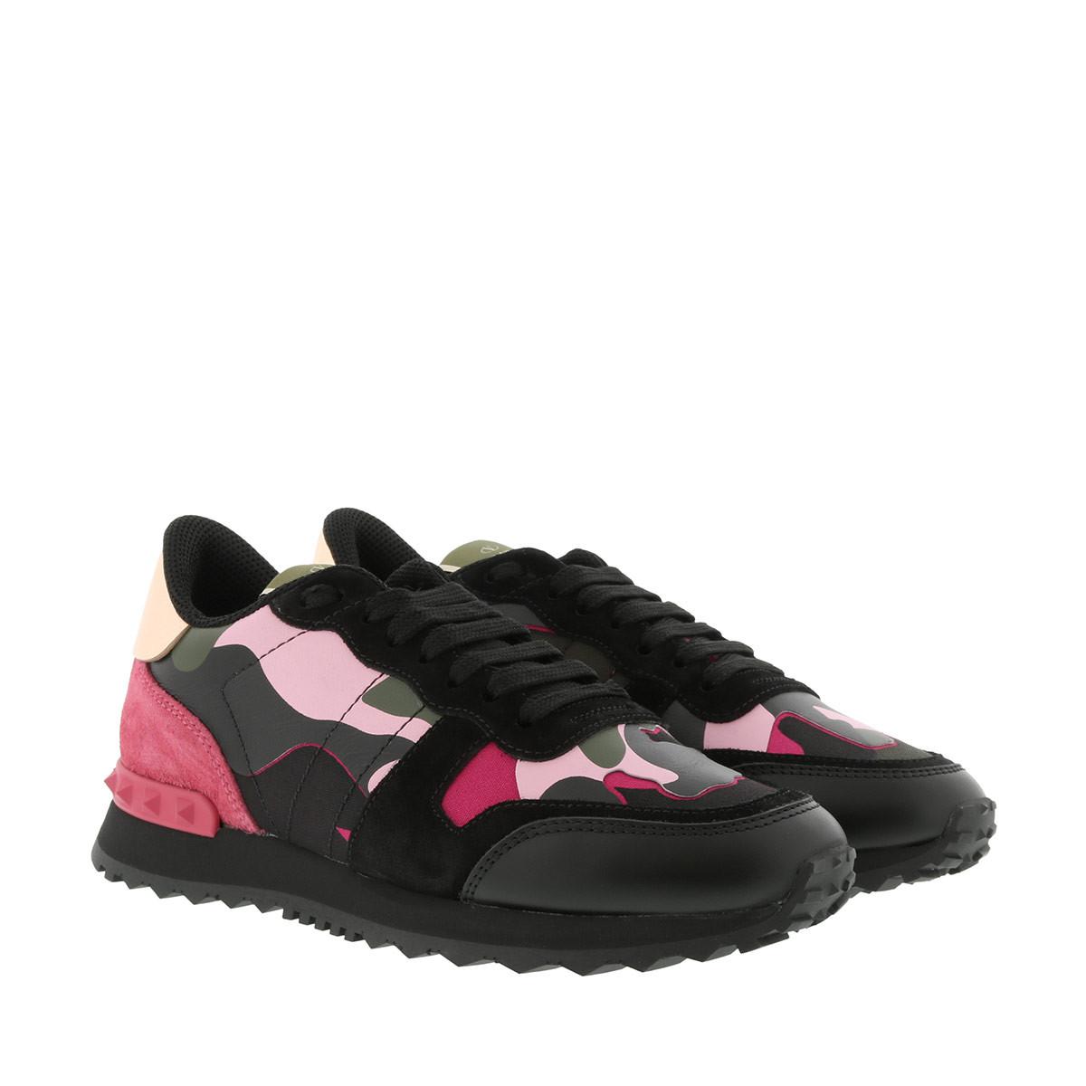 valentino pink and white trainers