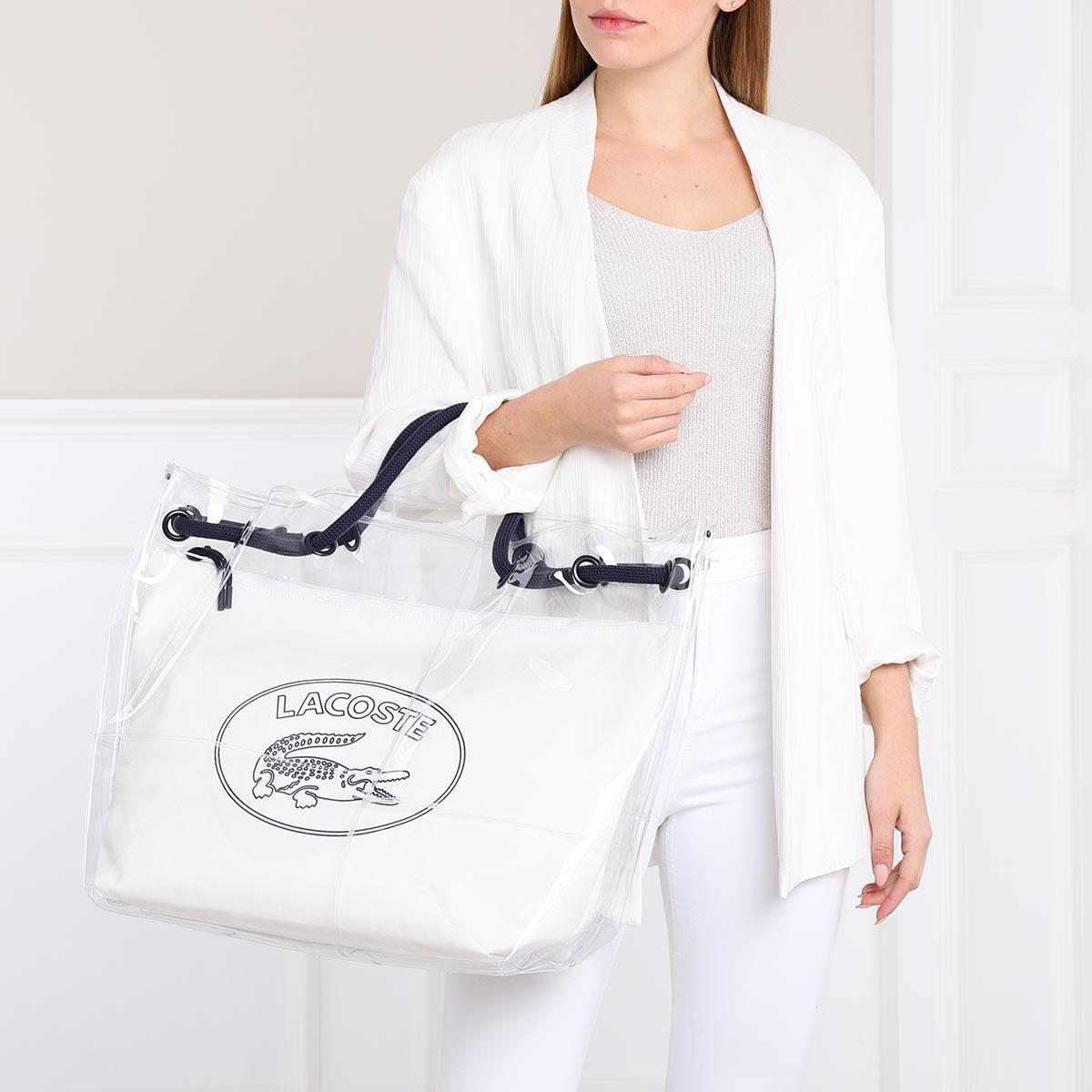 sac transparent lacoste