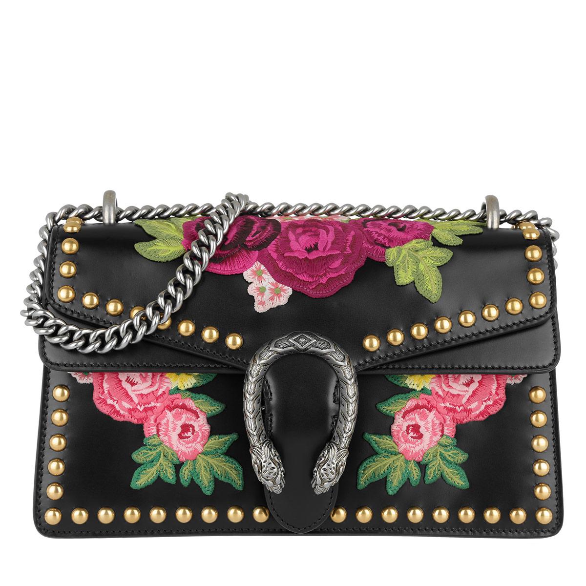 Gucci Dionysus Floral Shoulder Bag in Black | Lyst