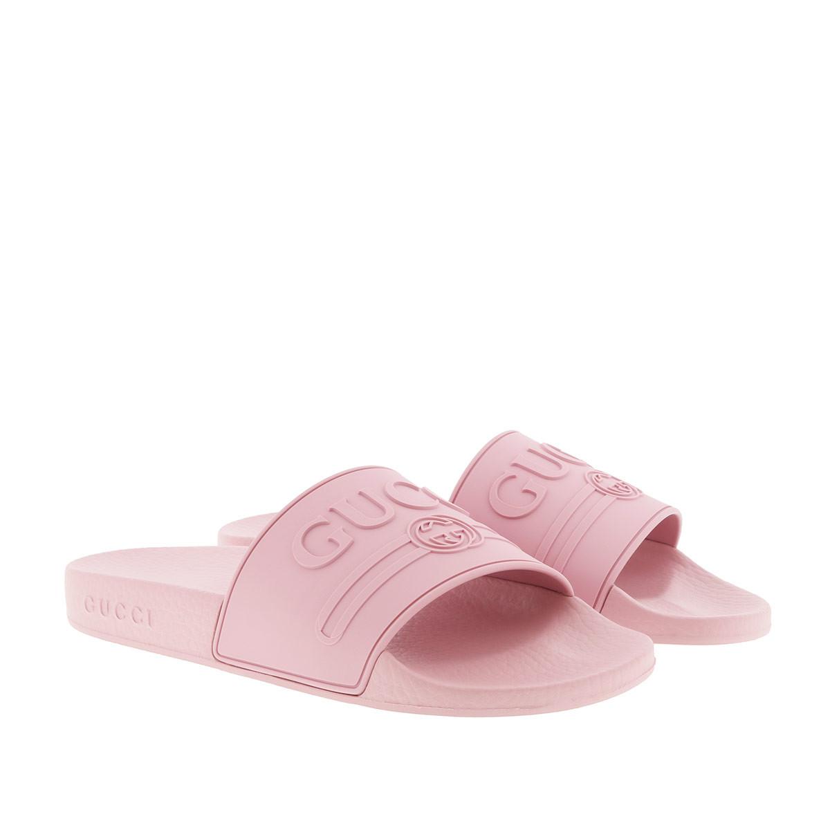 rose gucci slides