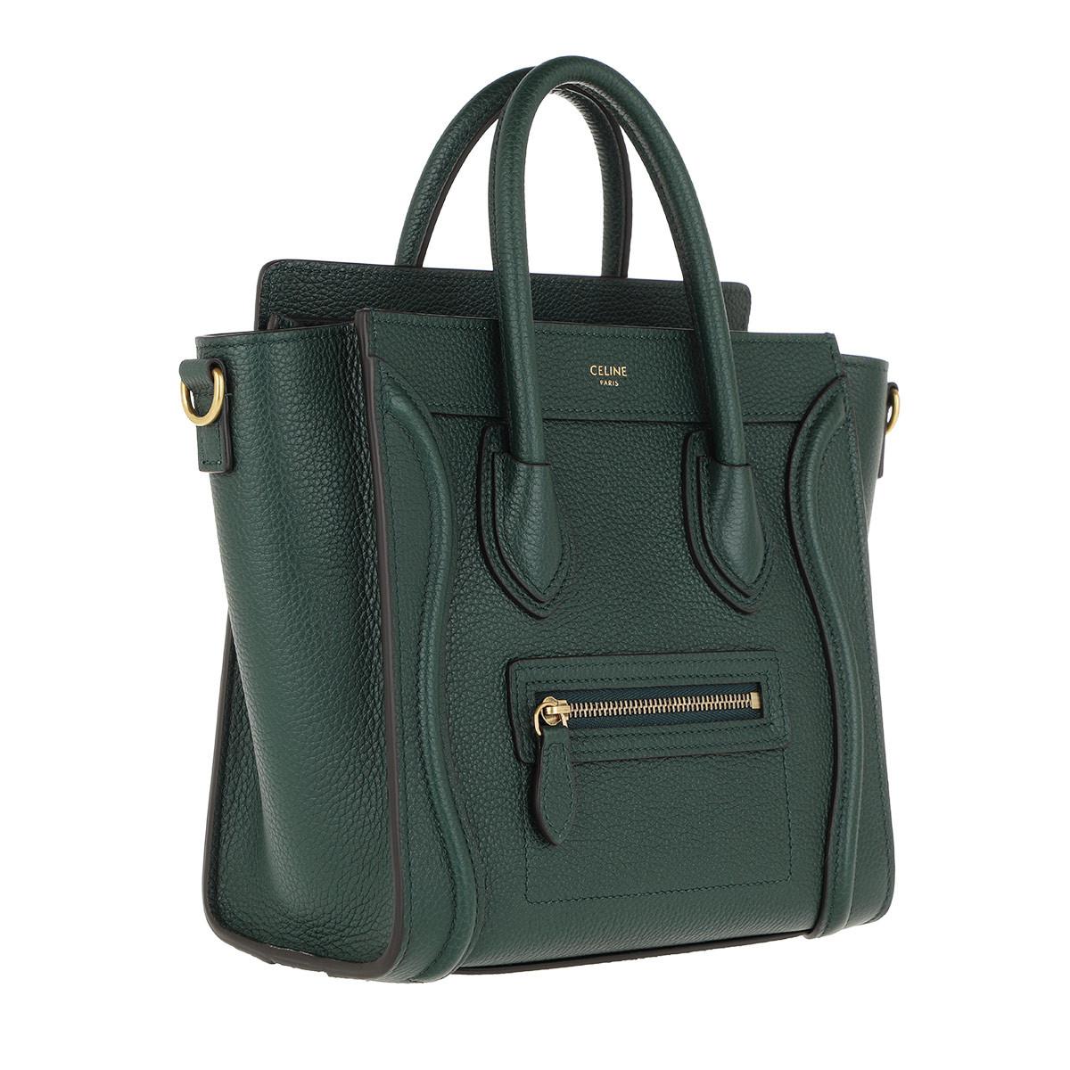 celine luggage green