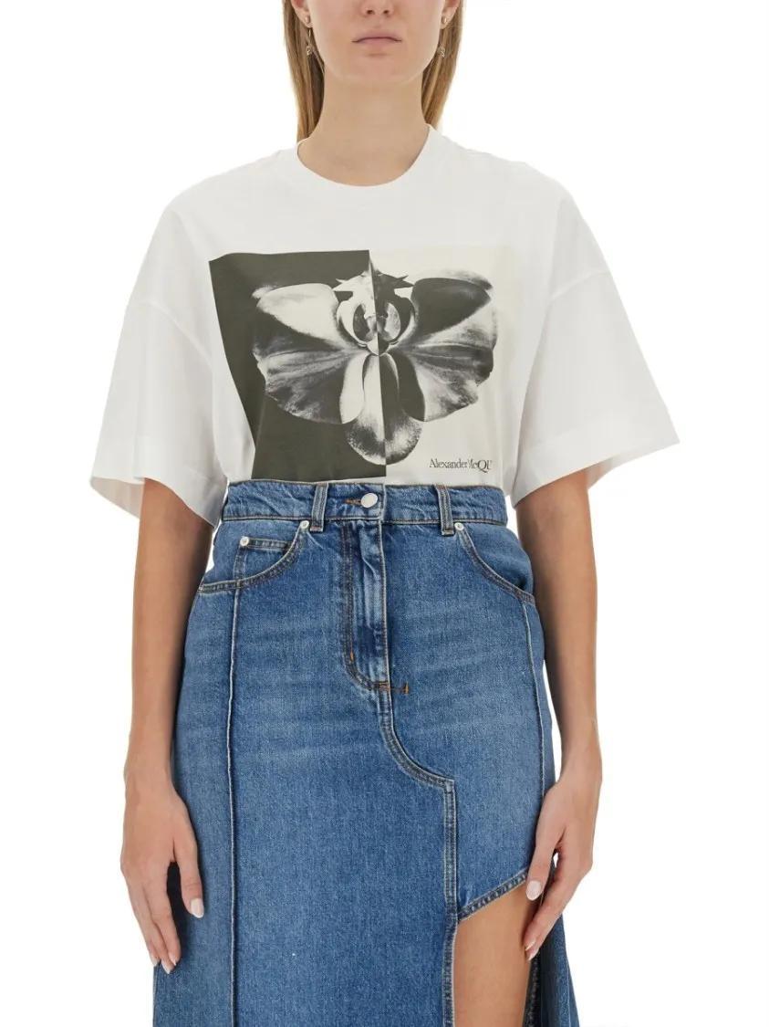 【関税&送料込】Alexander Mcqueen Photographic Orchid T-Shir Alexander McQueen Photographic Orchid T-shirt | eBay