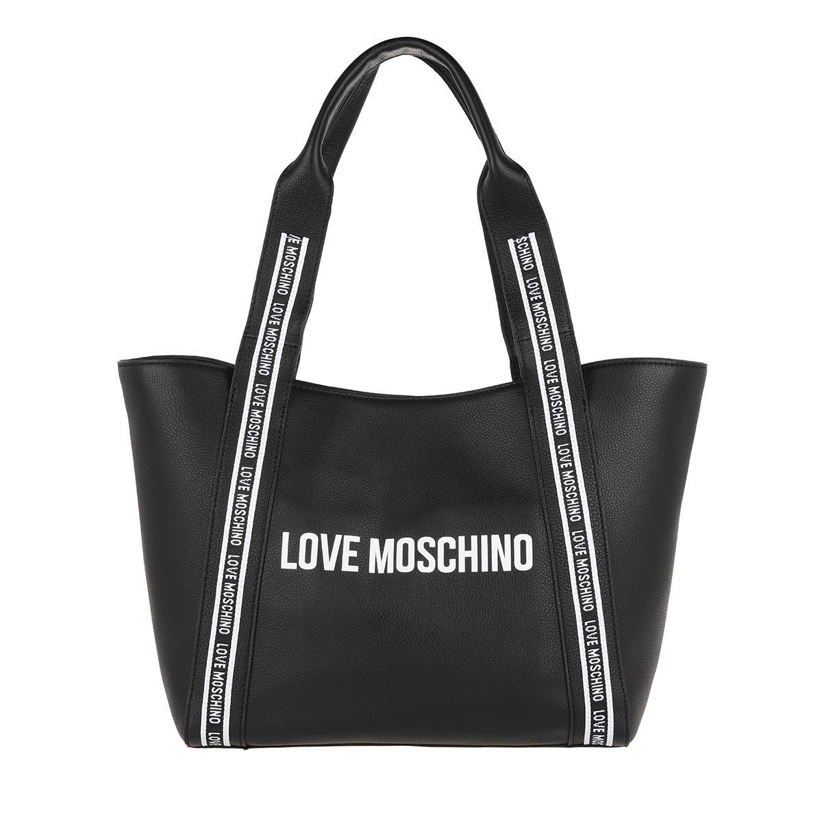 Love Moschino Synthetic Borsa Vit Natural Grain Mix Nero in Black - Lyst