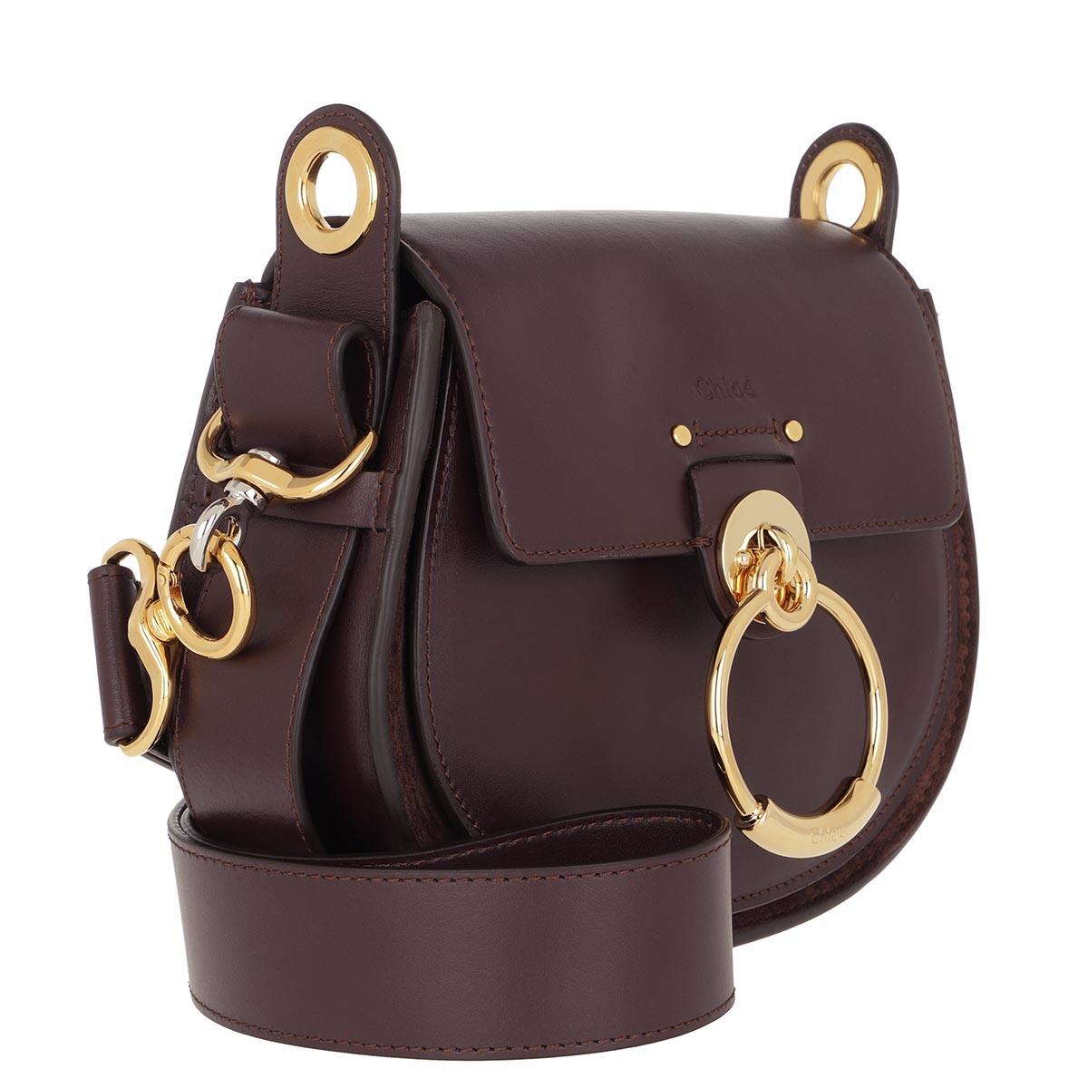 chloe tess bolsa black raisin