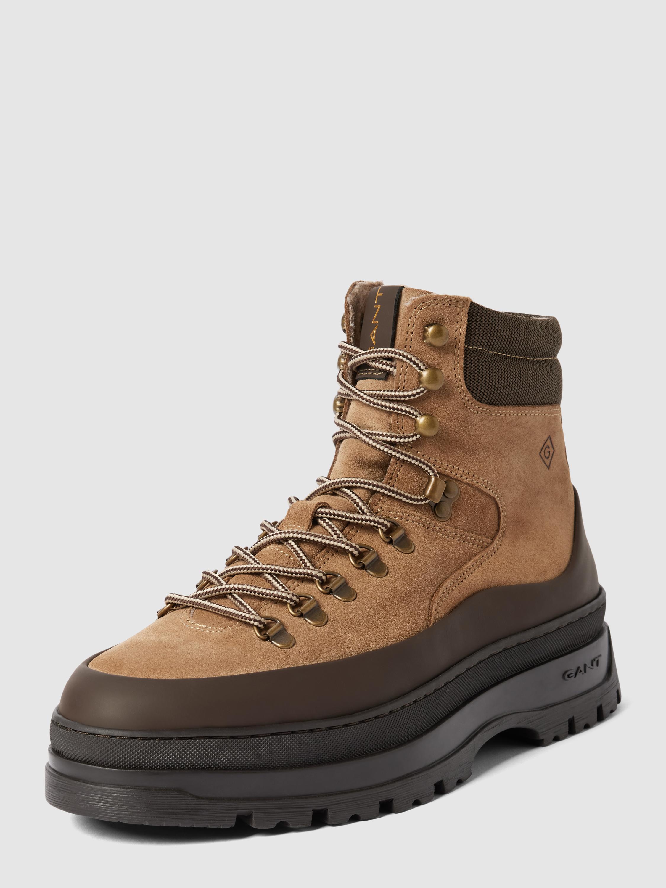 GANT Boots Met Labeldetails, Model 'st Grip' in het Bruin voor heren