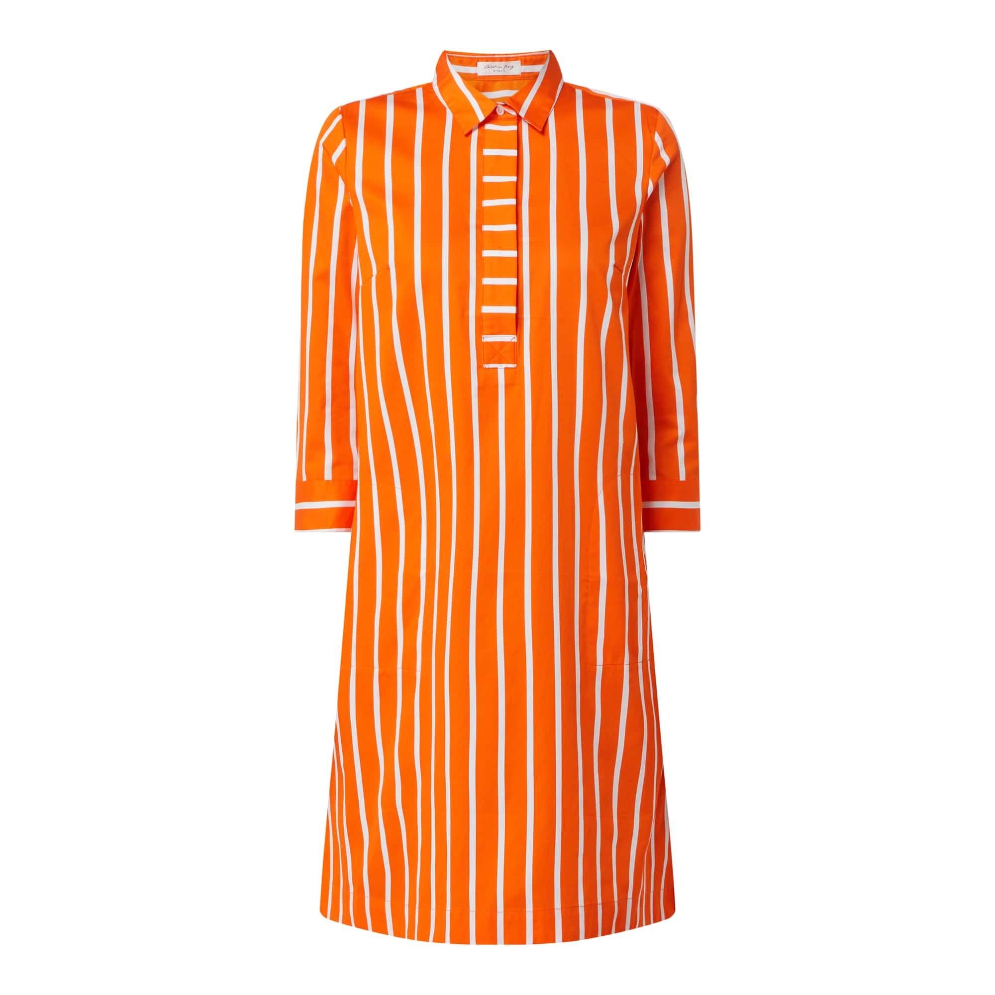 Christian Berg Women Blusenkleid aus Baumwolle in Orange | Lyst DE