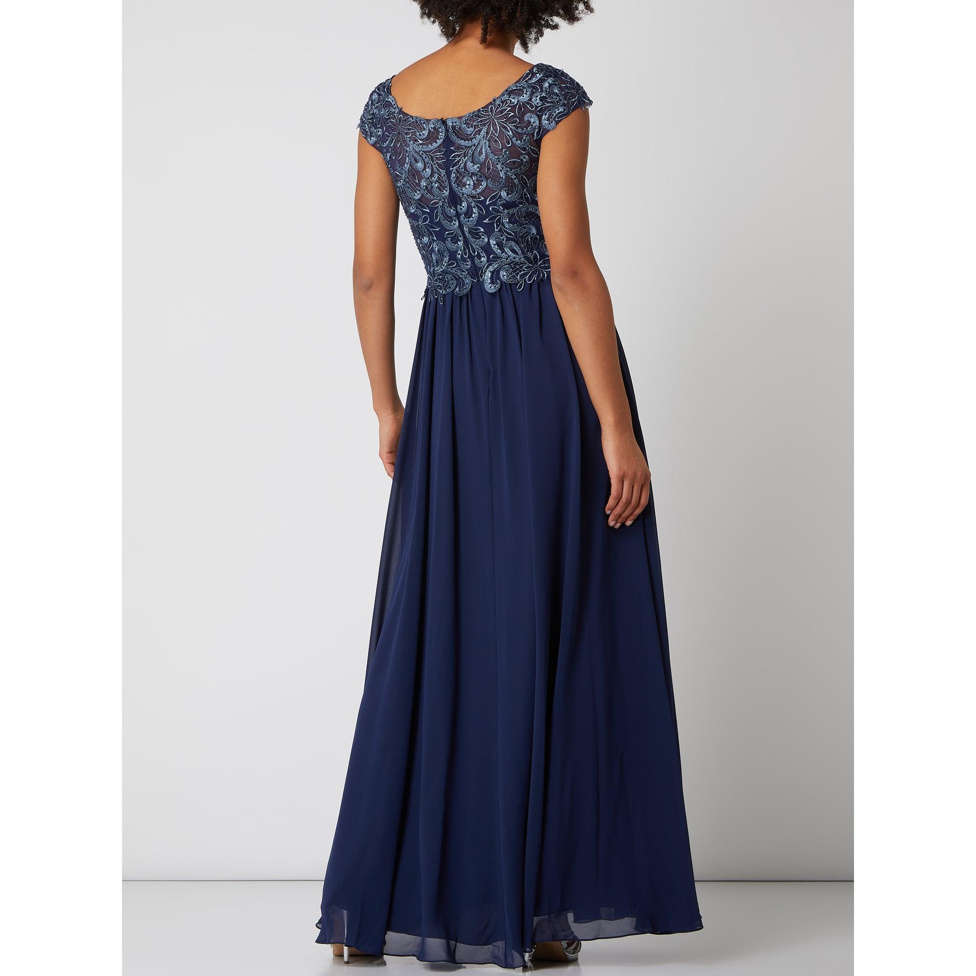 Luxuar Abendkleid mit Strasssteinen in Blau | Lyst AT
