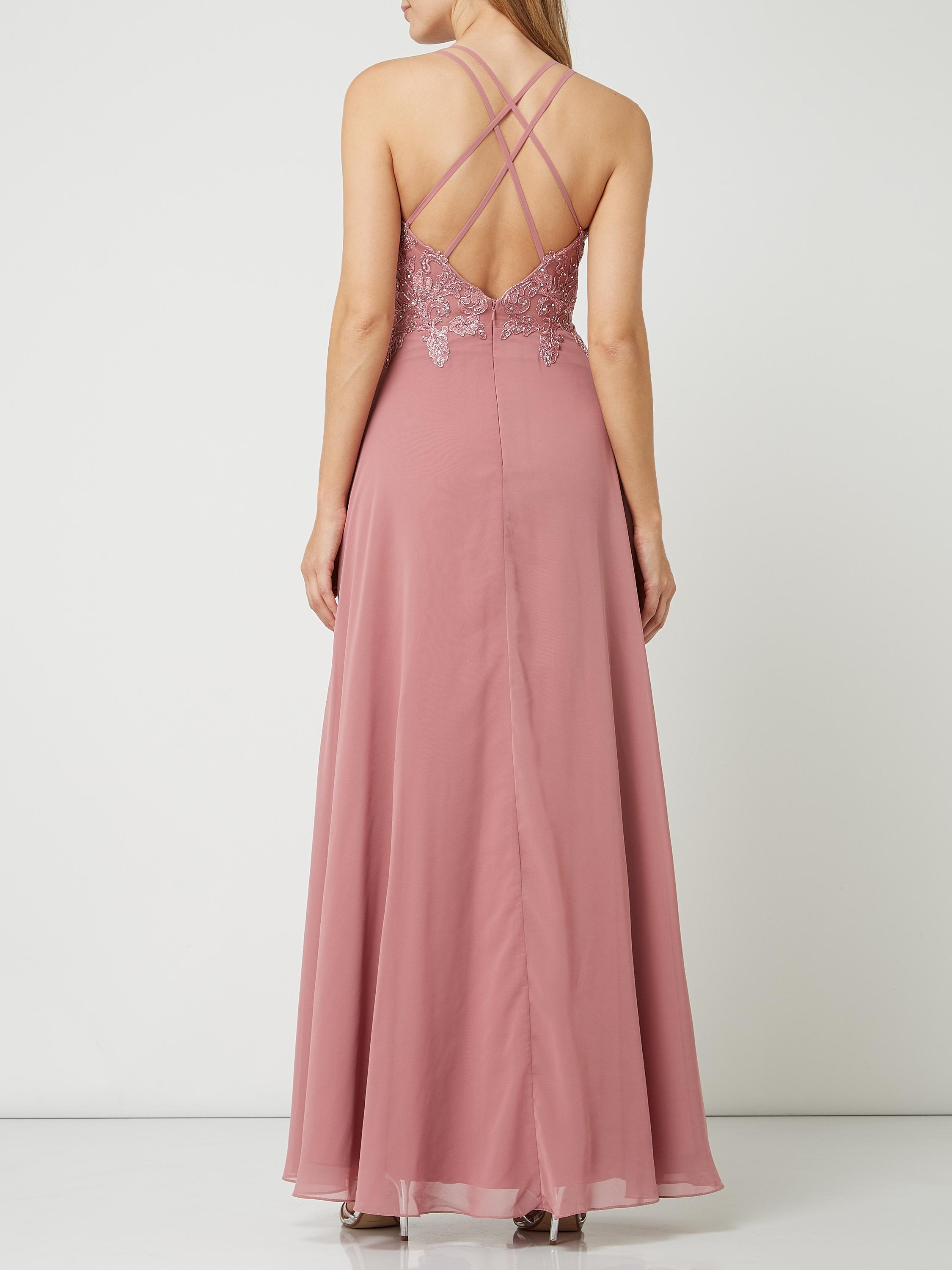 Luxuar Abendkleid aus Mesh und Chiffon in Pink | Lyst AT