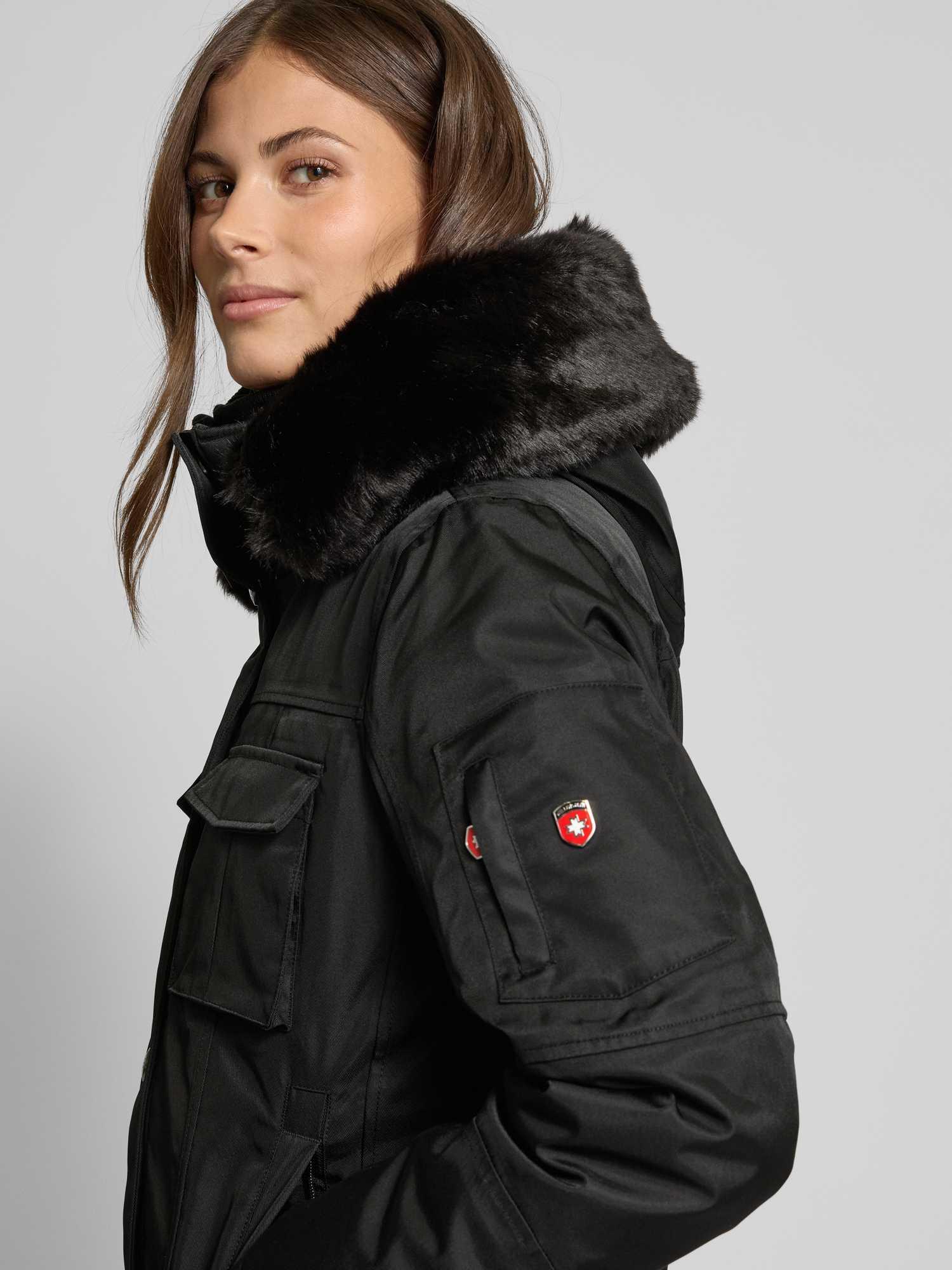 Jacke Schneezauber Schwarz Wellensteyn Schneezauber Echtpelz