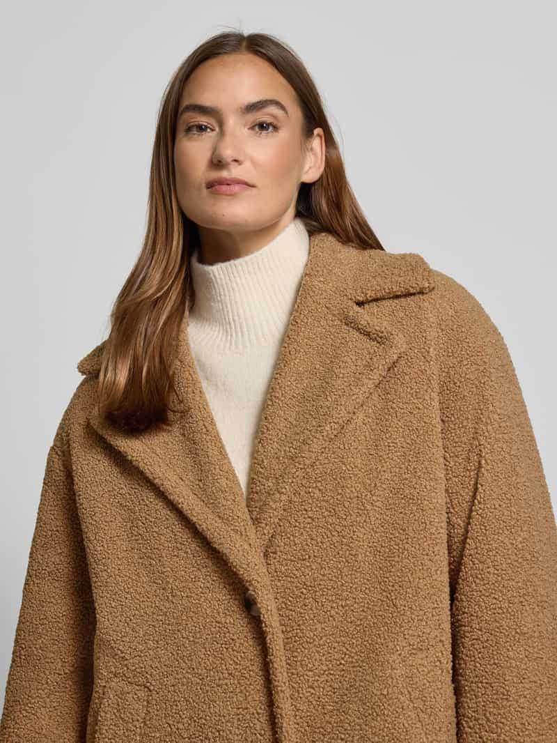 christian berg Mantel mit Steppeinsatz und Knopfverschluss in