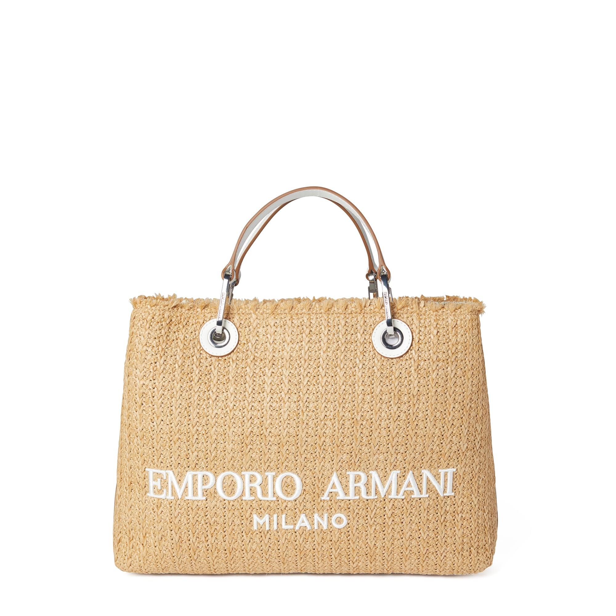 Emporio Armani Shopper mit Innentasche in Natur | Lyst DE