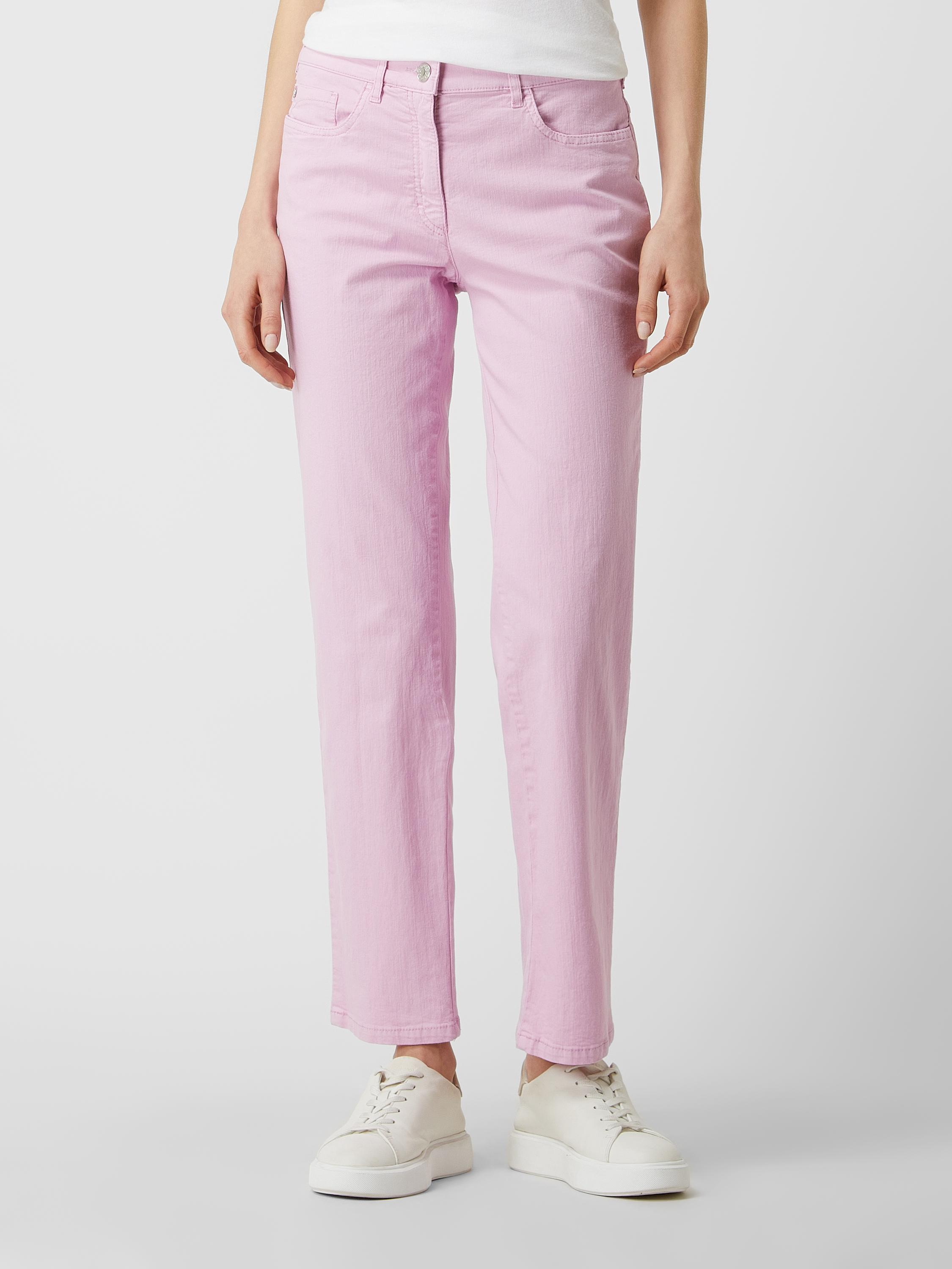ZERRES Straight Fit Jeans Met Stretch, Model 'greta' in het Roze | Lyst NL