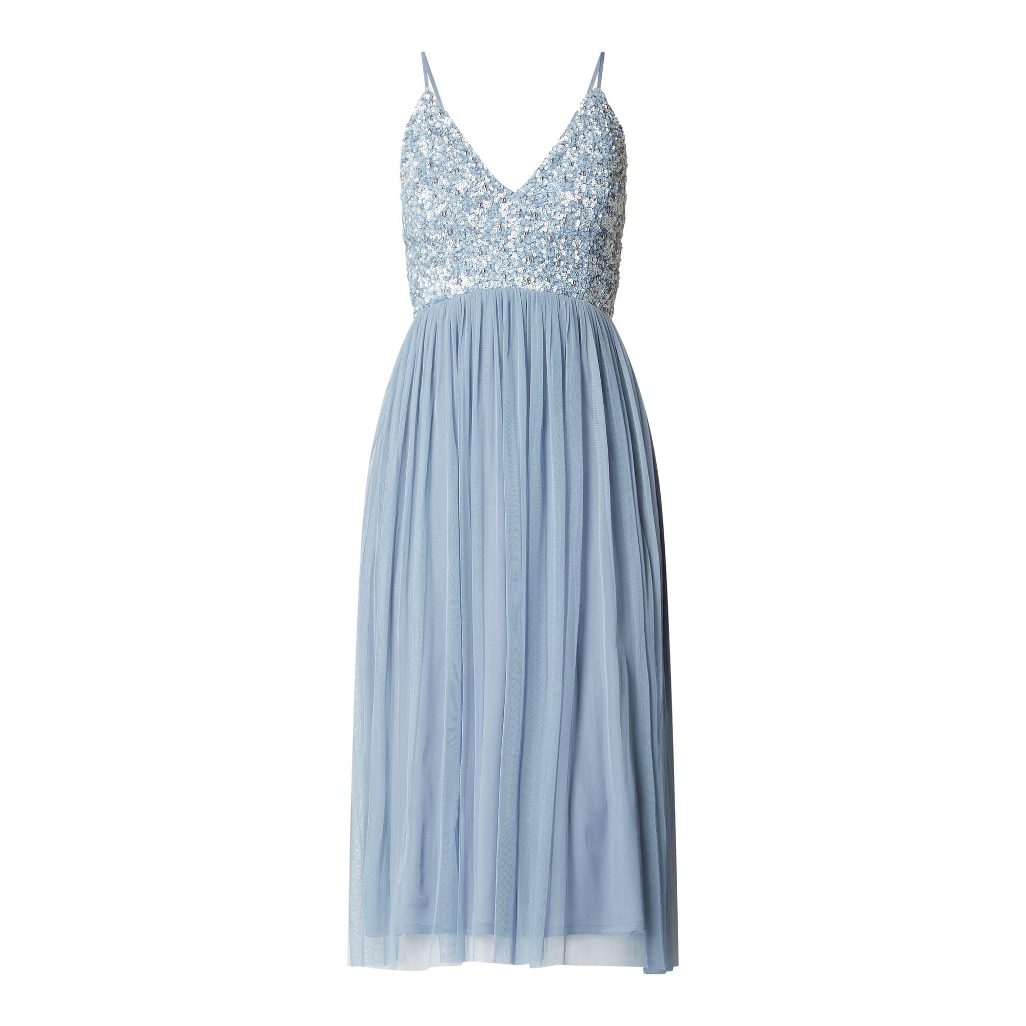 LACE & BEADS Cocktailkleid aus Mesh Modell 'Irina' in Blau | Lyst DE